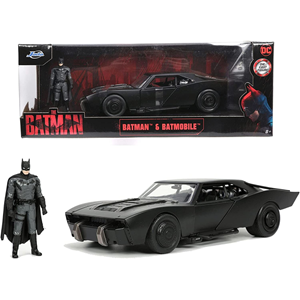 اسباب بازی ماشین فلزی بتموبیل و فیگور فلزی بتمن با مقیاس 1:24 Batman and Batmobile _ماشین اسباب بازی